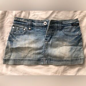 Super Mini Jean Skirt